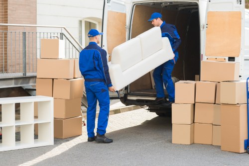 Storage team preparing a transparent quote for a Wimbledon household move