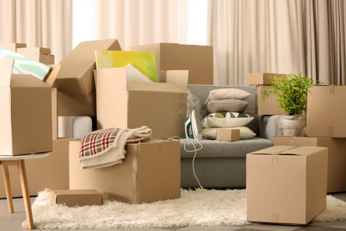 Organised student belongings stored safely near Wimbledon
